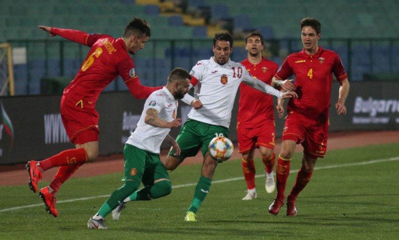 Черна гора поведе на България в първия мач към Евро 2020