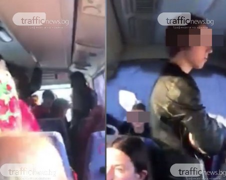 Пътници се тъпчат като животни в автобус по основна линия в Пловдивско! Превозвач гази закона ВИДЕО