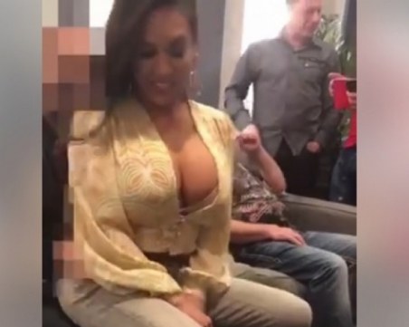 Джени Суши танцува в скута на мъж след победата на Кобрата