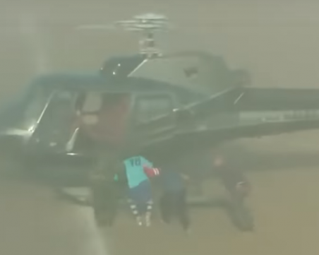 Отвличане като по филмите: Маскирани качиха футболист в хеликоптер