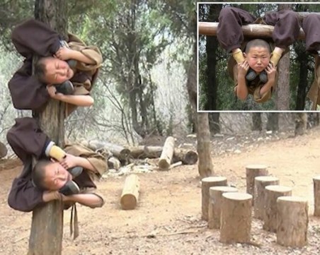 Тренировка на децата в Шаолин