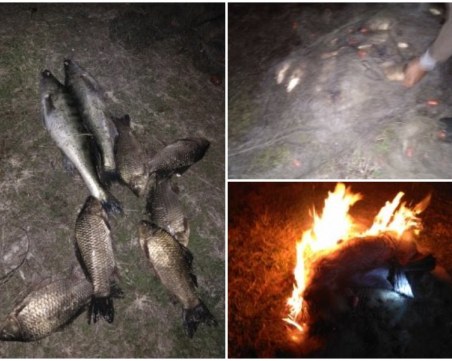 Спасиха огромно количество риба, хваната в бракониерски мрежи в язовир 