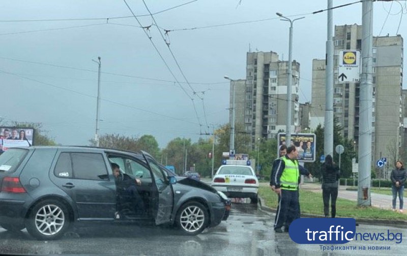 Катастрофата на кръгово кръстовище в Пловдив
