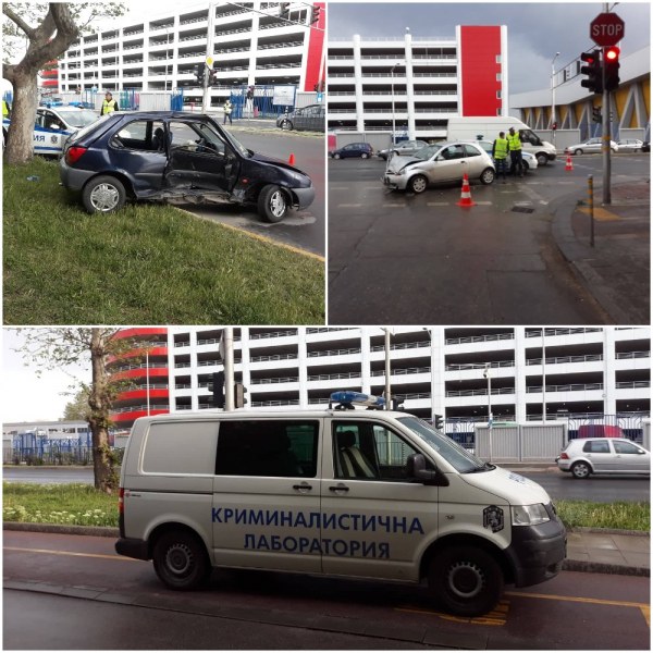 Тежка катастрофа в Пловдив! Две коли се помляха, мъж е откаран със счупени ребра в болница