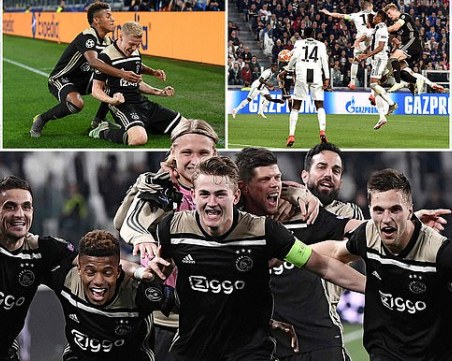 Блестящ Аякс покоси още един колос! Роналдо и Ювентус на колене