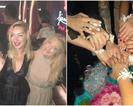 Цеци Красимирова събра приятелки на моминско парти в столично заведение