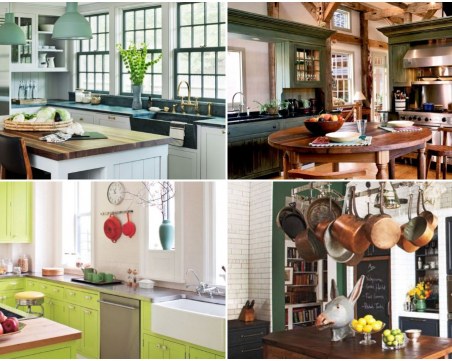 Преобразете кухнята в зелената гама! Внесете пролетта в дома си