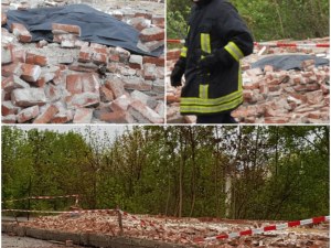 Ограда на военно поделение рухна в Хасково, пешеходец загина
