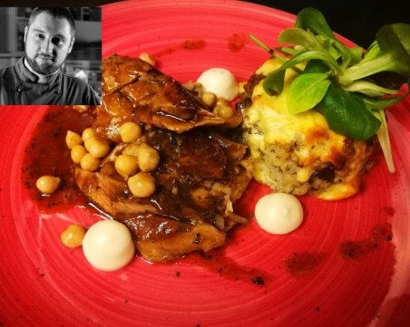 Великденското изкушение на шеф Чакъров: Печено агнешко с дроб сърма, пюре от целина и глазиран нахут