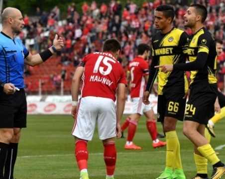 Реферът на ЦСКА - Ботев без наказание, дузпата била за компенсация ВИДЕО