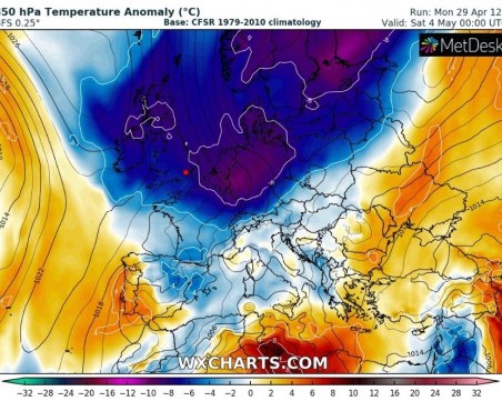 Арктически студ на Балканите за Гергьовден. Живакът пада до 10°C