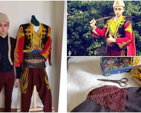 Деветокласник шие сам носиите си! Направи си потурите на Стефан Караджа