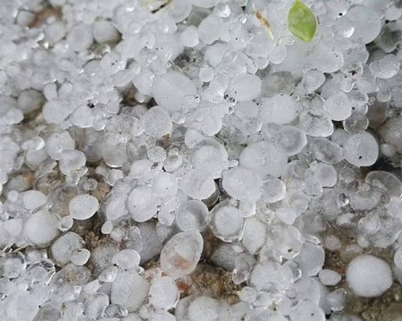 Градушка унищожи реколтата в село Отец Кирилово