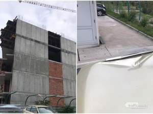 Арматура падна от строежа на