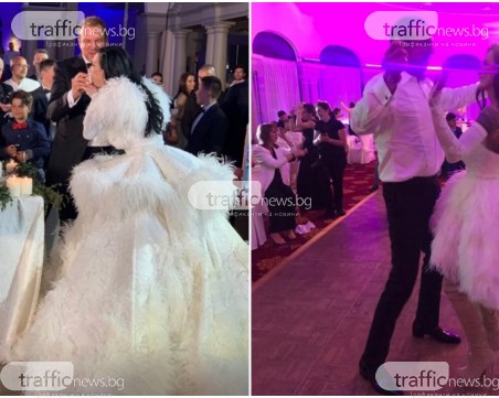 Цеци Красимирова с две рокли на сватбата за милиони, основната - над 30 кг
