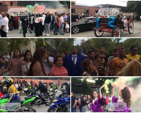 Баловете започнаха! Кючеци ехтят в центъра на Пловдив, мотори пилят гуми пред новотела