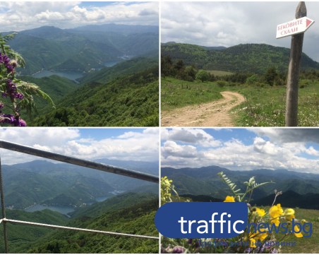 На ръба на Родопите, кацнал върху скала, а в краката ти – язовир Въча