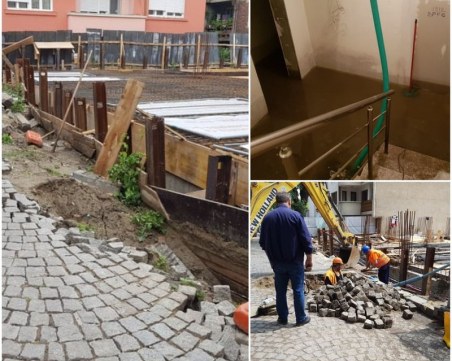 Свлачище в центъра на Пловдив - пороите 