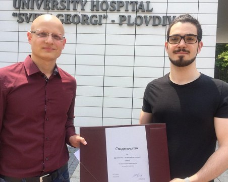 Д-р Елизар Цветков дари парите от сватбата си на четвъртокурсник от МУ-Пловдив