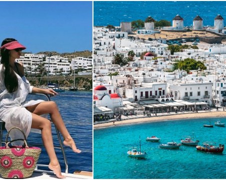 Алисия даде старт на лятото! Избра да събира тен сред Цикладските острови