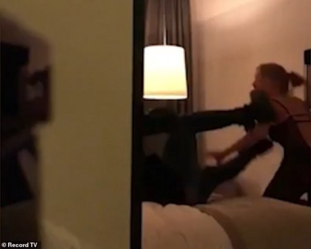 Скандално видео разкрива как изнасилената Нажила налага шамари на Неймар