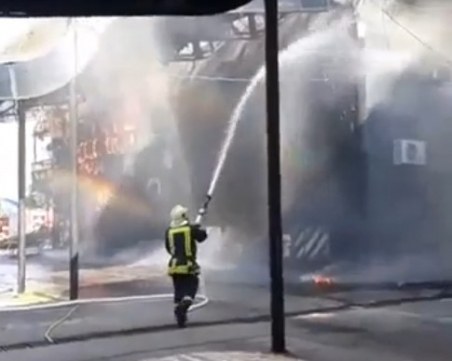 Опожареният ГКПП 