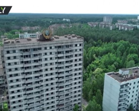 Дрон засне как изглежда Чернобил 33 години след трагичните събития