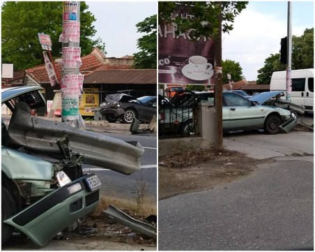 Тежка катастрофа край Пловдив - две коли изхвърчаха от пътя