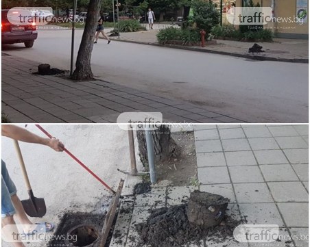 Паркирани коли провалят чистенето на шахтите в пловдивския квартал Кючук Париж