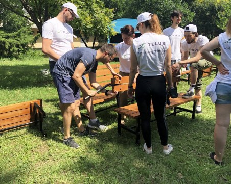 Ново парково пространство изградиха доброволците на TELUS International в Пловдив