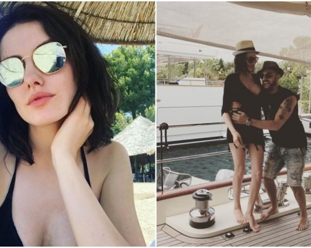 Мис България 2015 показа бременно коремче на гръцки курорт