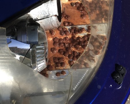 Ново отмъщение за лошо паркиране в София: Счупени фарове и закуски в тях!