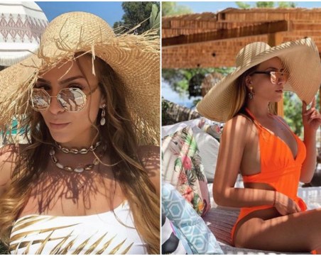 Красивата Джулия Андреева разхожда прелести в съседна Гърция