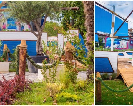 Кораб-градина акостира под тепетата