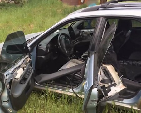 Мечка открадна кола и катастрофира