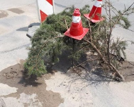 Огромна дупка зейна на Симеоновско шосе в столицата