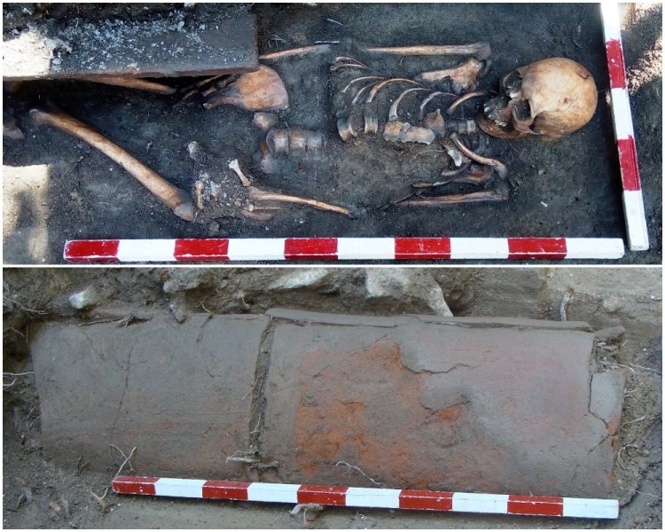 Откриха скелет на жена от III век в Пловдив