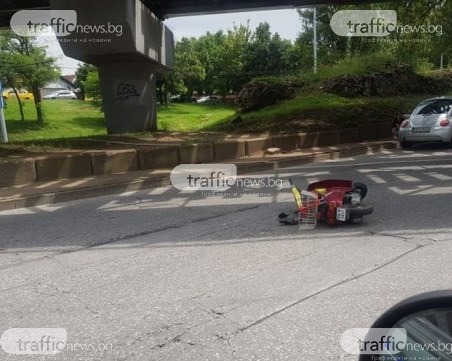 Катастрофа на Коматевския възел в Пловдив! Мъж е в болница