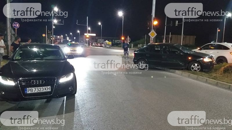 Три коли се нанизаха на пловдивски булевард