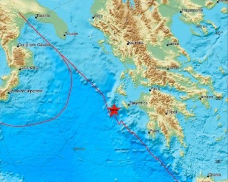 Пак земетресение в Гърция, този път до Закинтос