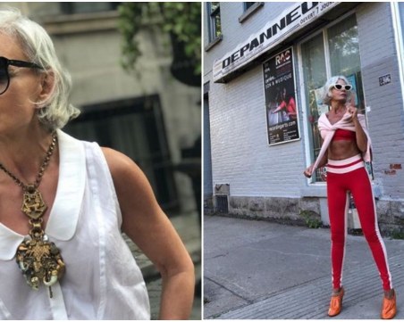 Тя е на 54 години и е модната икона на Инстаграм