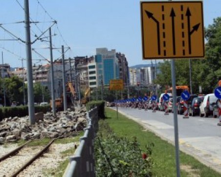 Фандъкова на инспекция на софийския булевард 