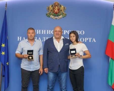 Спортният министър награди Алекс Начева за европейското сребро
