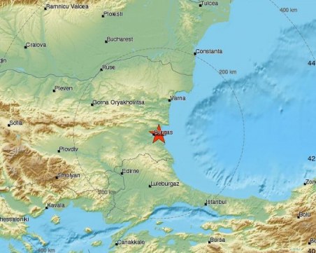 Земетресение разтресе Черноморието