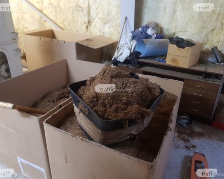 Цех за рязане на контрабандан тютюн е разбит  край Пловдив