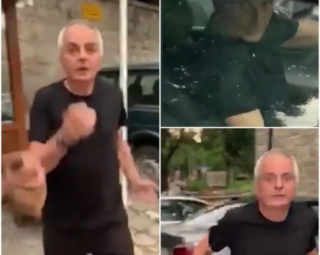 Неадекватен охранител идва с кола на работа, скача на бой на пловдивчанин