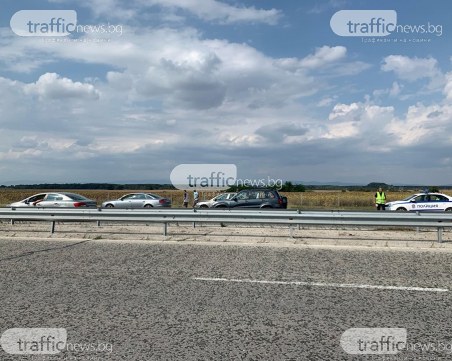 Три коли се нанизаха на АМ Тракия до мястото на тежката катастрофа