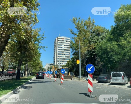 ВиК авария затруднява движението на булевард в Пловдив