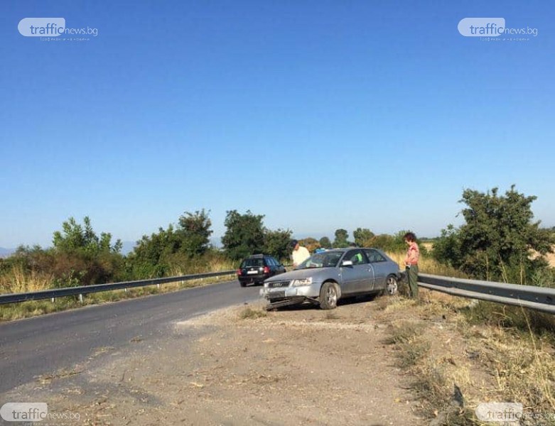 Джип и кола се удариха на Околовръстното на Пловдив