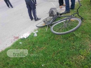 Велосипедист е в болница след катастрофа край АМ Тракия